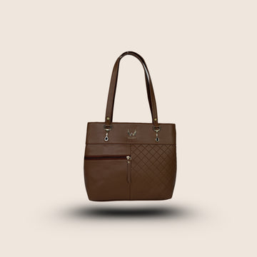 Amanda Vegan Leather Tote Bag for Women – Tan