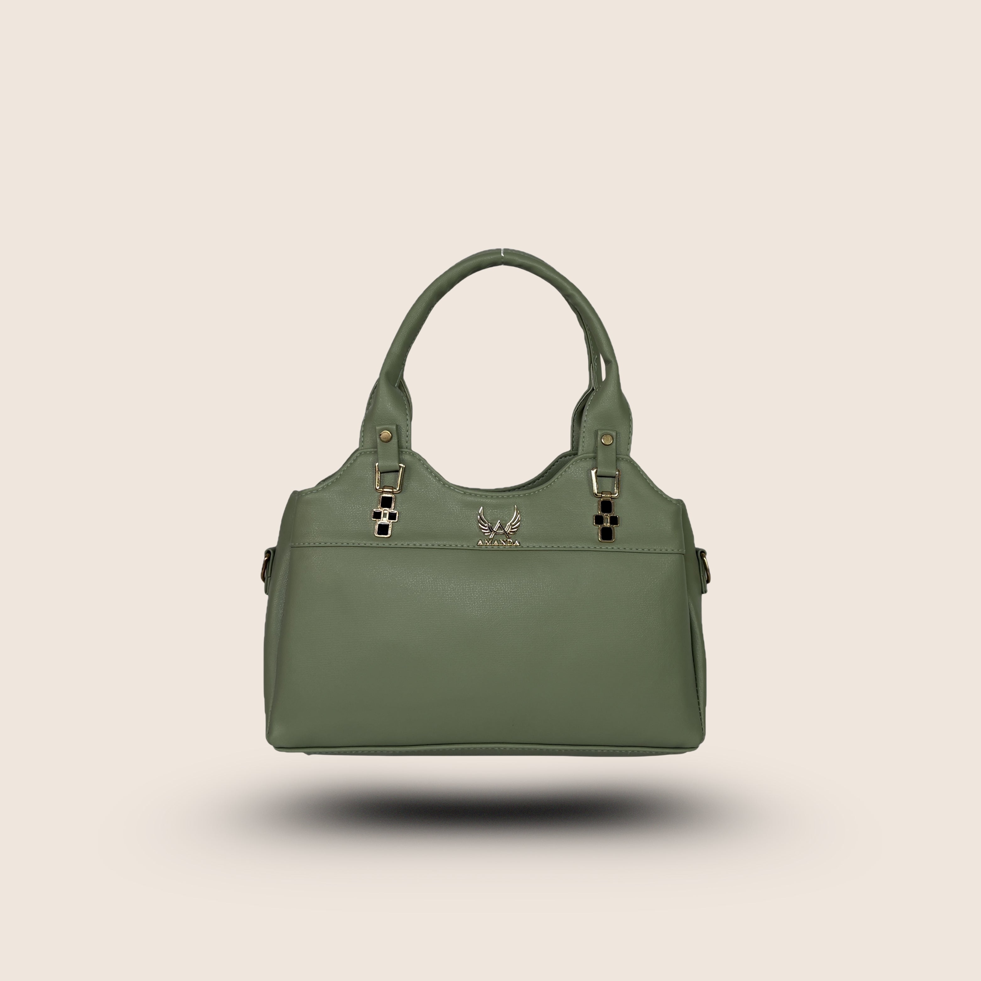 Amanda Vegan Leather Handbag for Women - Green