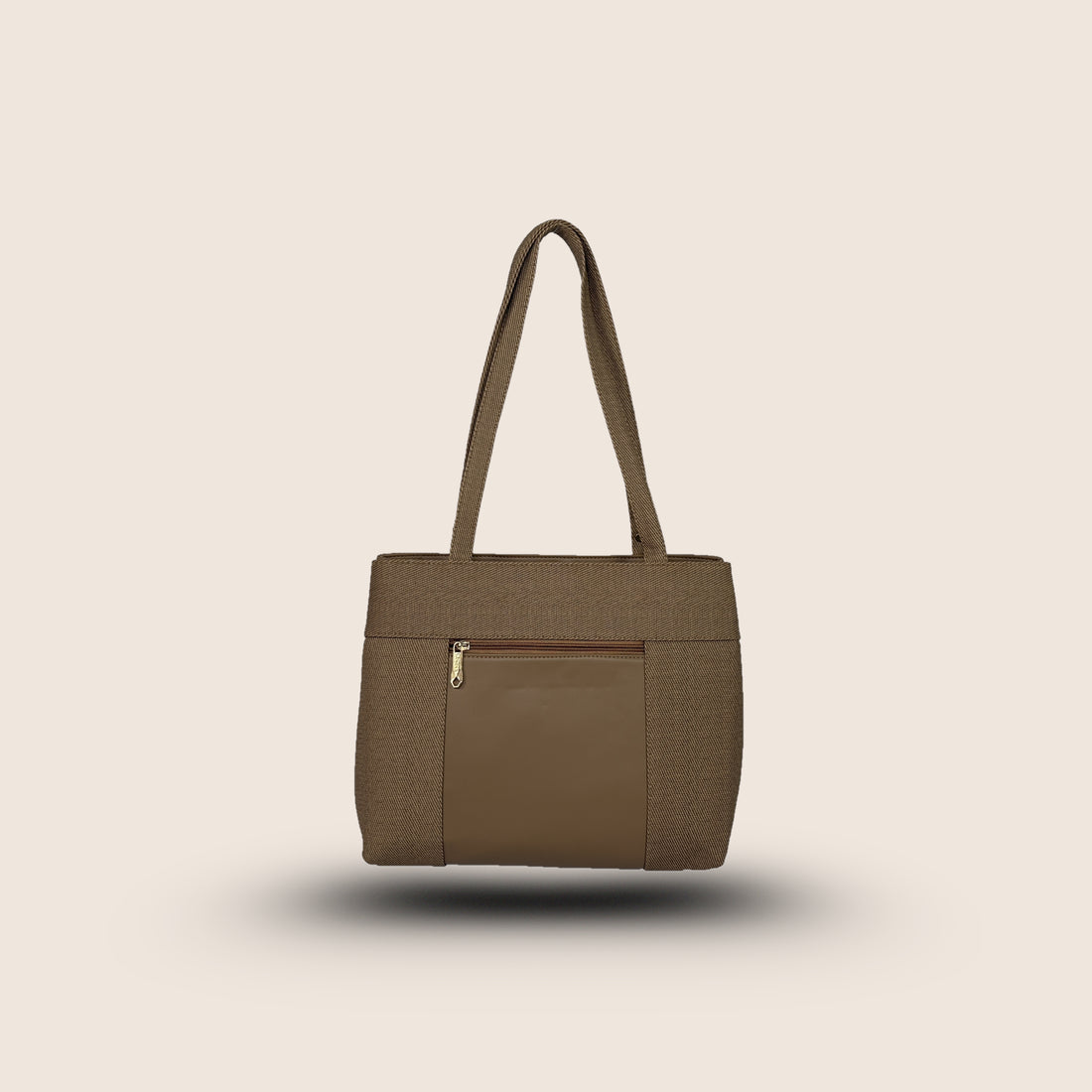 Amanda Vegan Leather Tote Bag for Women. (Dual Tone) – Beige