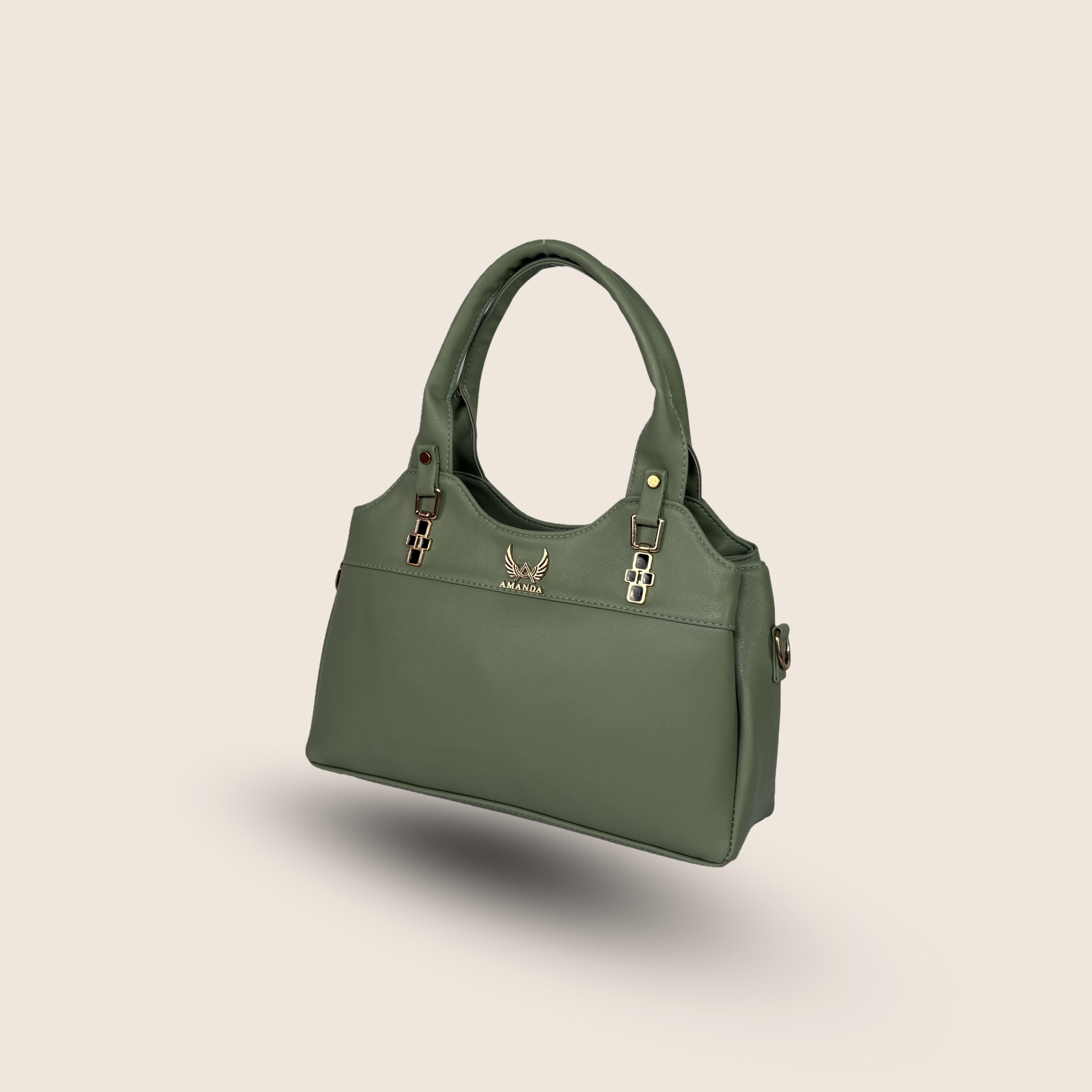 Amanda Vegan Leather Handbag for Women - Green