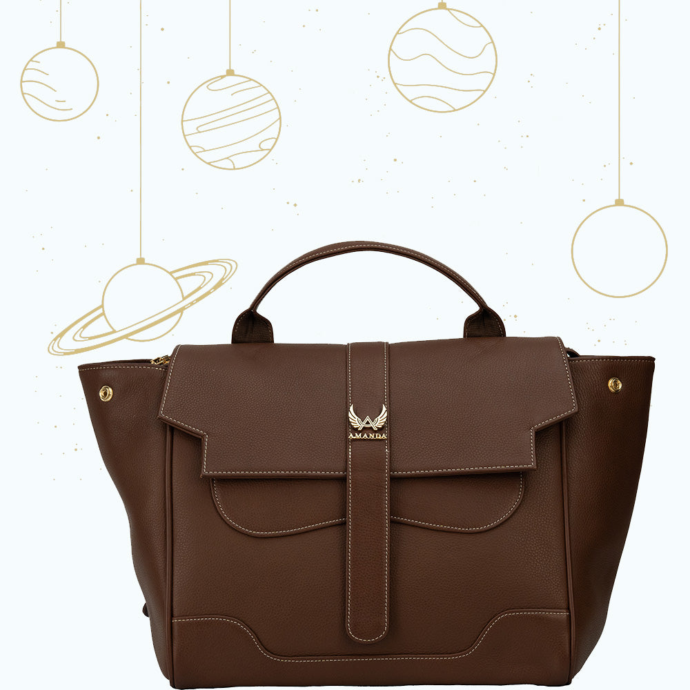 Infinity Carryall Hand Bag Brown